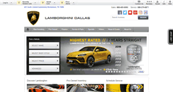 Desktop Screenshot of lamborghinidallas.com